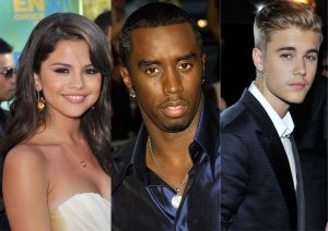 P. Diddy, selena gomez, justin bieber